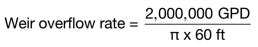 weir overflow rate 1.001 – Water and Wastewater Courses
